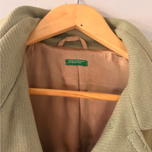 United Colors Of Benetton Olive Green Coat - Picture 3 of 9